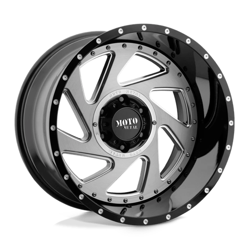 MO989 20X12 6X135 G-BLK MILL BRSH INS -44MM