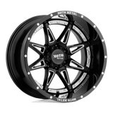 MO993 20X12 6X135 G-BLK MILL -44MM