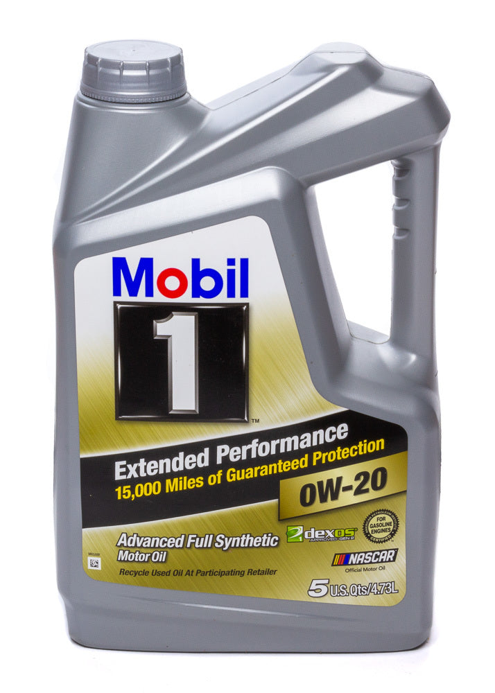 Mobil 1 0w20 EP Oil 5 Qt Bottle Dexos