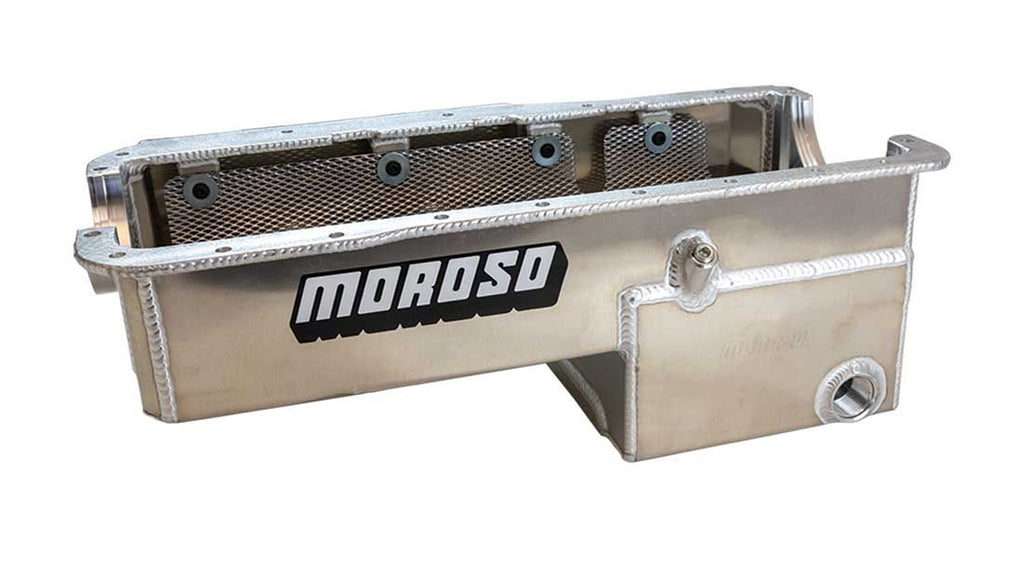 Moroso SBF 351W Drag Oil Pan w/ Rear Sump Fabricated Alm