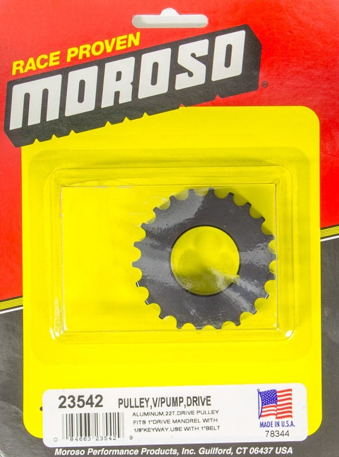 Moroso Dry Sump Drive Pulley 22T- Radius Tooth