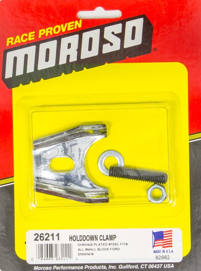 Moroso Chrome Ford Dist. Clamp