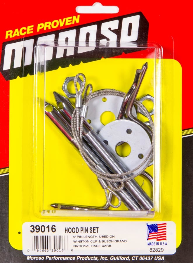 Moroso Hood Pin Kit O/T 4in