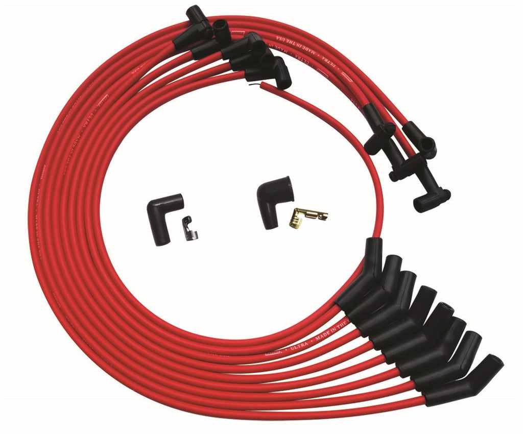 Moroso Ultra Plug Wire Set SBC Under V/C Red