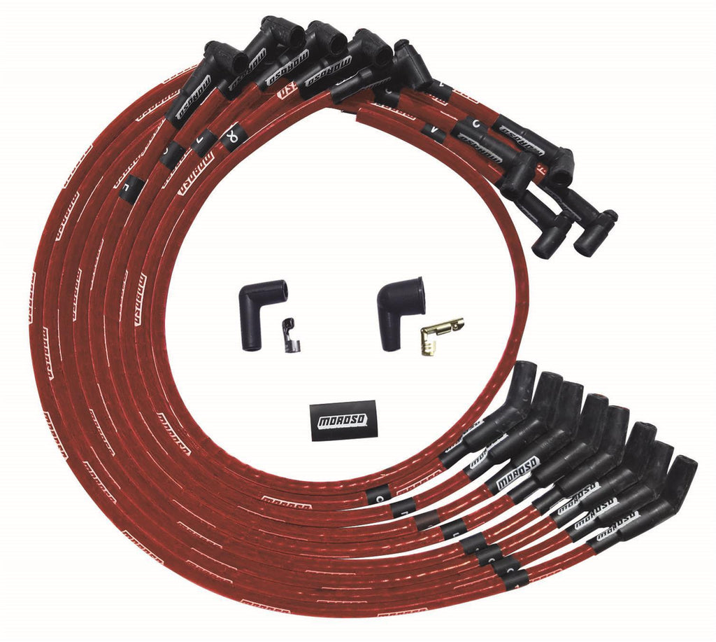 Moroso Ultra Plug Wire Set SBC Under V/C Red