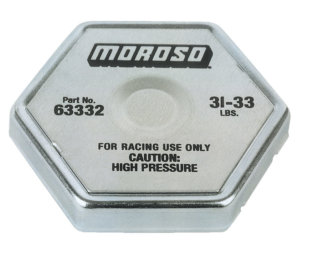 Moroso Radiator Cap 31-33 psi Hexagon