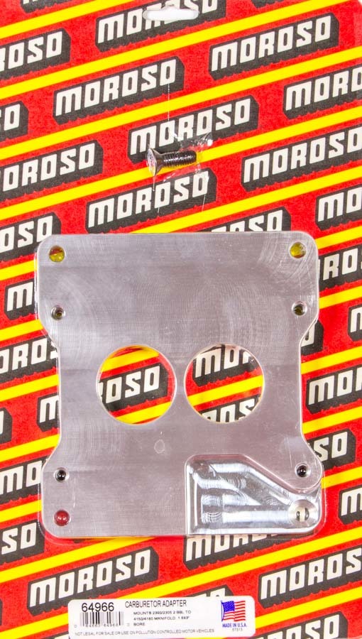 Moroso 2 To 4bbl Carb Adapter