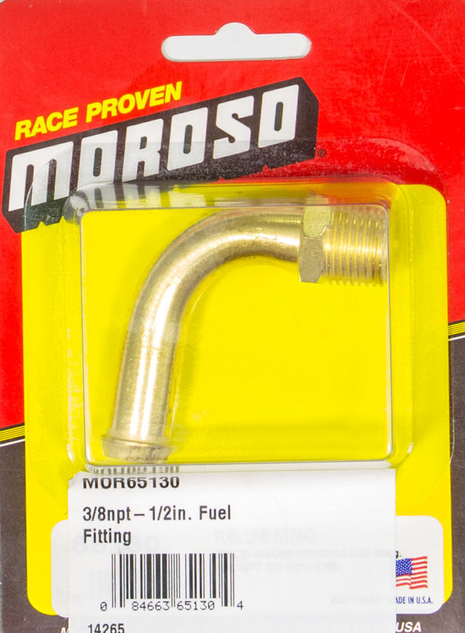 Moroso 3/8npt-1/2in. Fuel Fitting