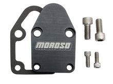 Load image into Gallery viewer, Moroso Fuel Pump Plate - Billet SBC