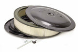 Moroso 14x3 Air Cleaner Kit w/Raised Bottom Black