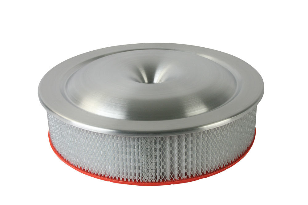 Moroso 16in Alum. Air Cleaner - Low Profile 7-5/16 Neck