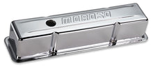 Load image into Gallery viewer, Moroso Chrome B/E Valve Covers SBC Tall w/o Baffle