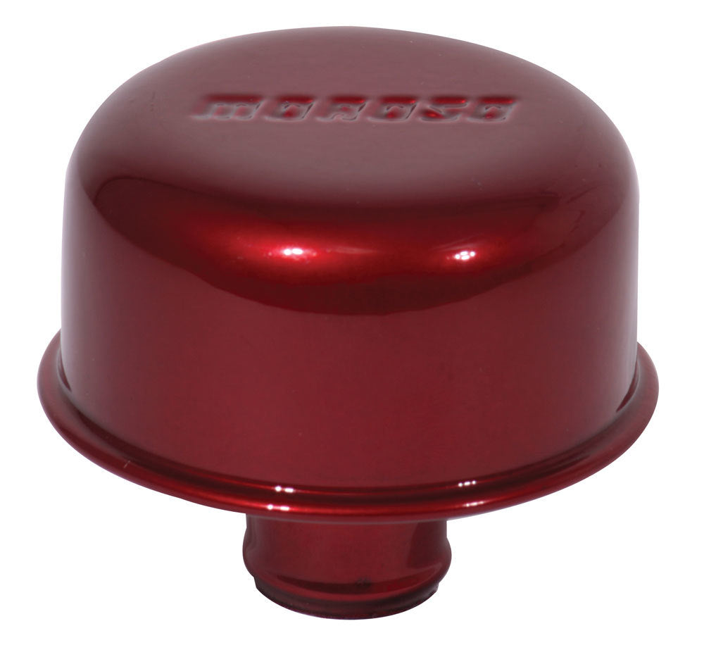 Moroso Breather- Valve Cover Push-In Style Red