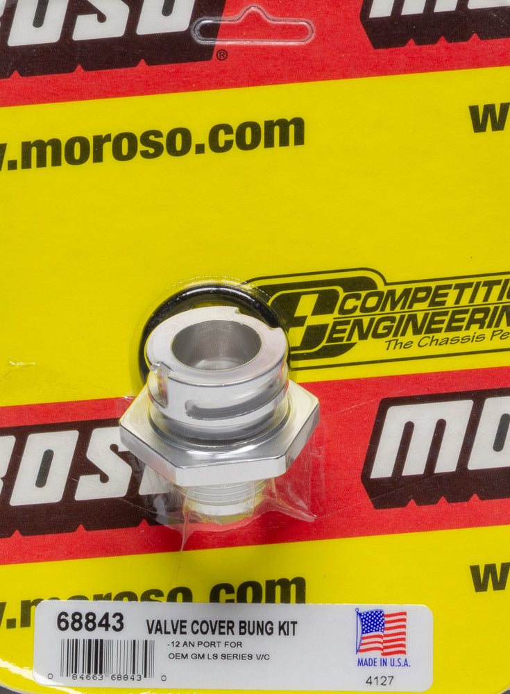 Moroso 12an Male Valve Cover Fitting for GM LS