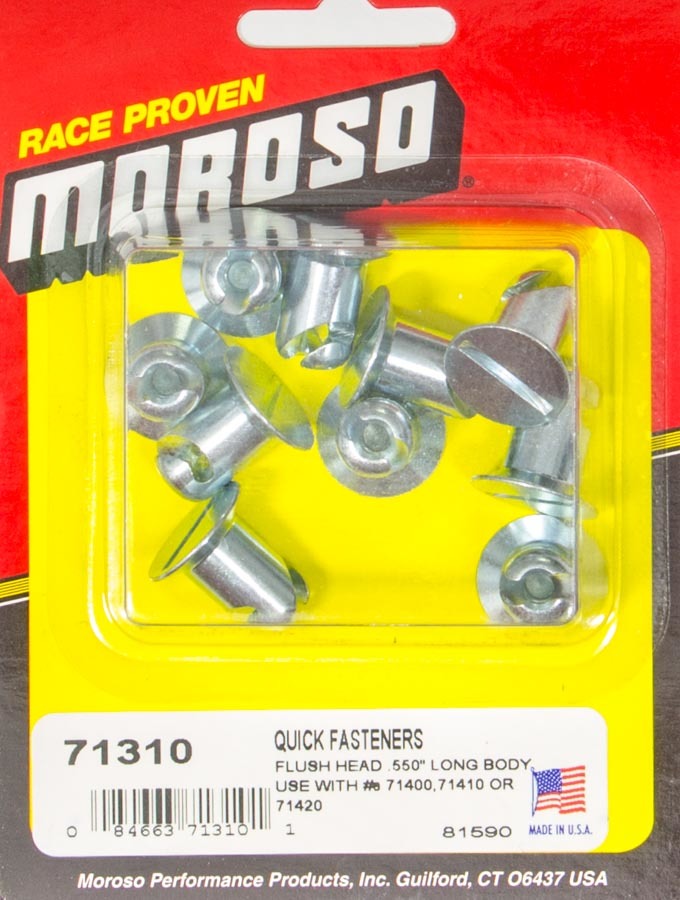 Moroso Flush Head Quik Fastener .550in Long Body