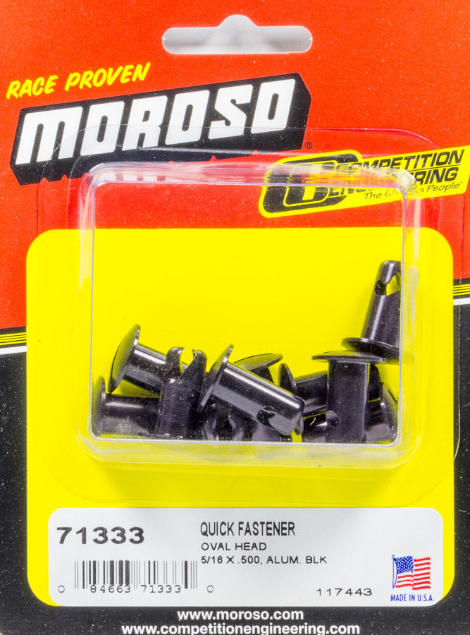 Moroso Oval Head Quick Fastener 5/16 x .500