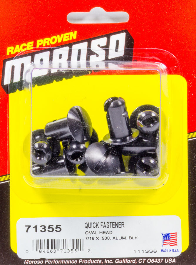 Moroso Oval Head Quick Fastener 7/16 x .500