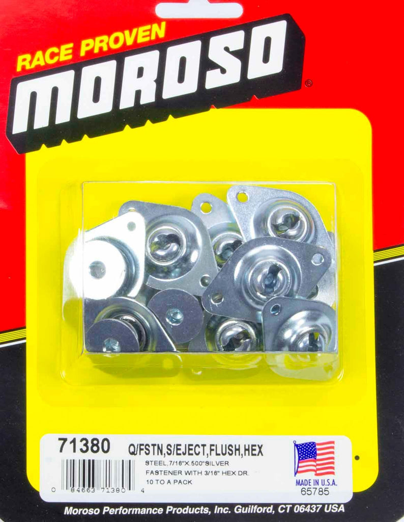 Moroso Self-Ejecting Fasteners- Large Head-7/16in x .5in