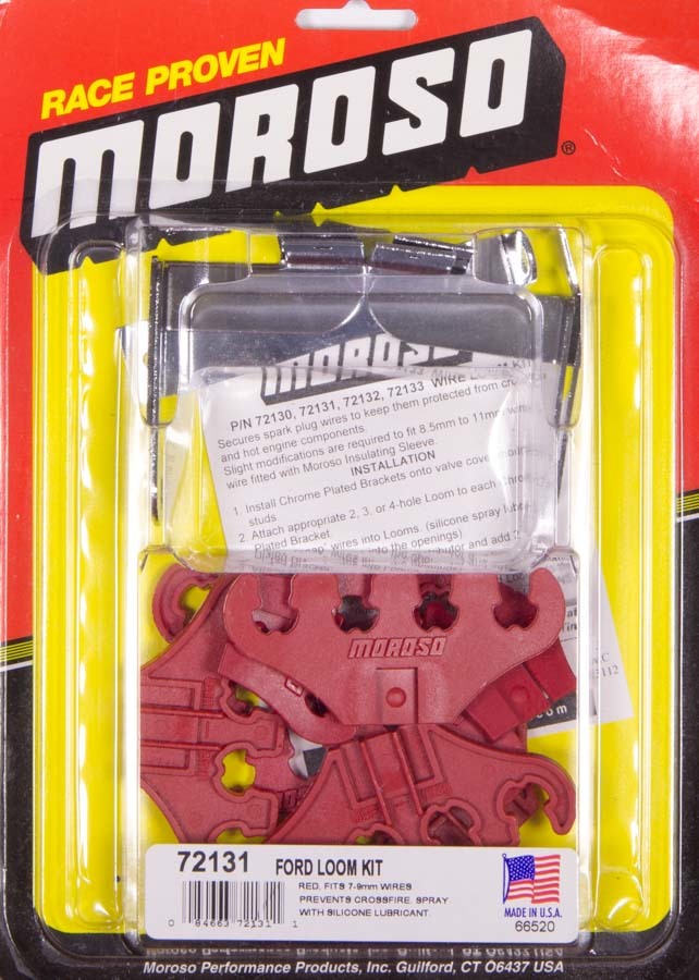 Kit de cableado para bujías Moroso SBF - Rojo