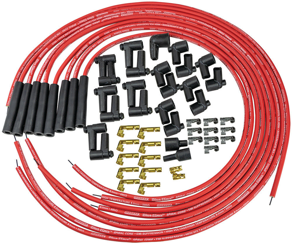 Moroso Blue Max Ignition Wire Set - Red