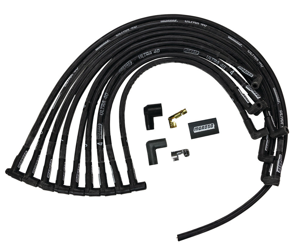 Moroso Ultra 40 Plug Wire Set SBC w/Jesel Front Drive