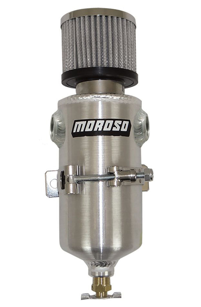 Moroso Alm. Breather Tank Kit 3-1/8 Dia x 11-1/2 AOL