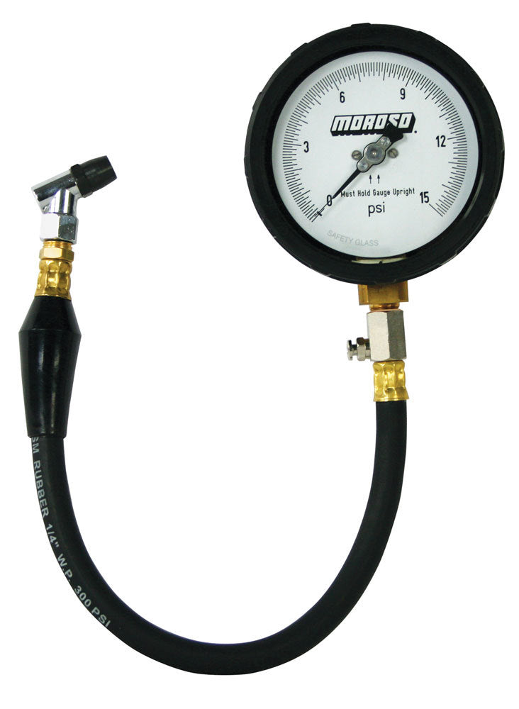 Moroso Pro Series Tire Gauge 0-15 Psi