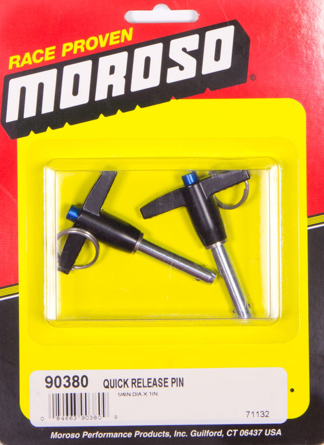 Moroso Quick Release Pins (2) 1/4 x 1in