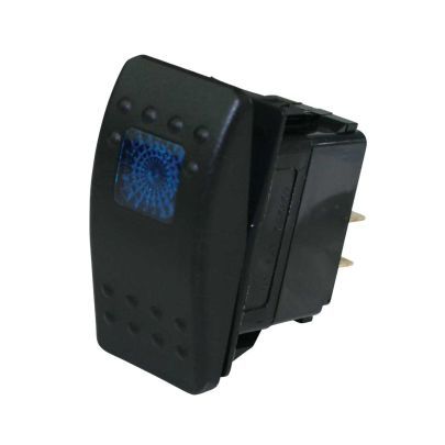 Moroso Repl. Blue LED Light Rocker On-Off Switch