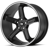 Motegi MR122 20X9.5 BLANK S-BLK MACH 35MM (98-121)