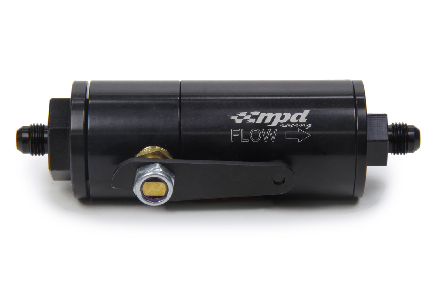 MPD Racing Fuel Filter Short -6 With Shut Off 30 Micron