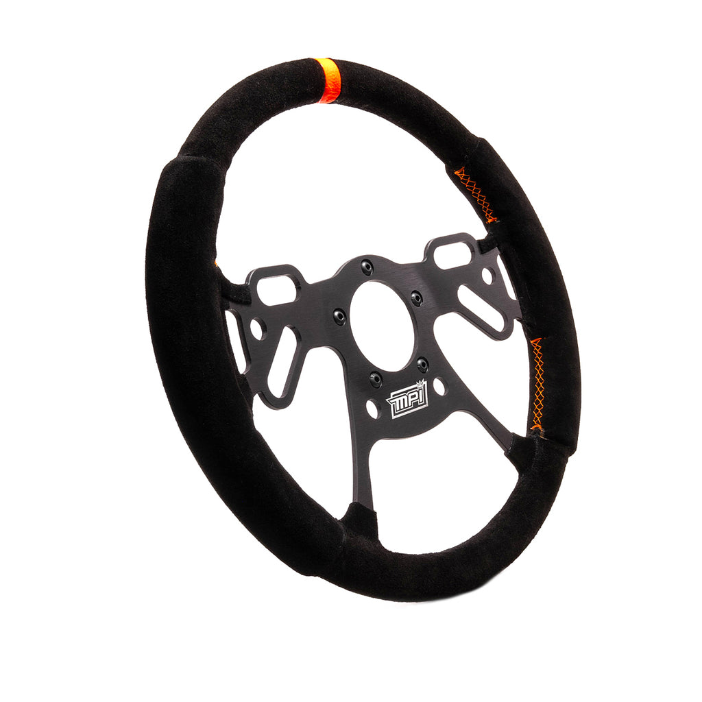 Drag Steering Wheel 13in Suede Pad Switch Holes