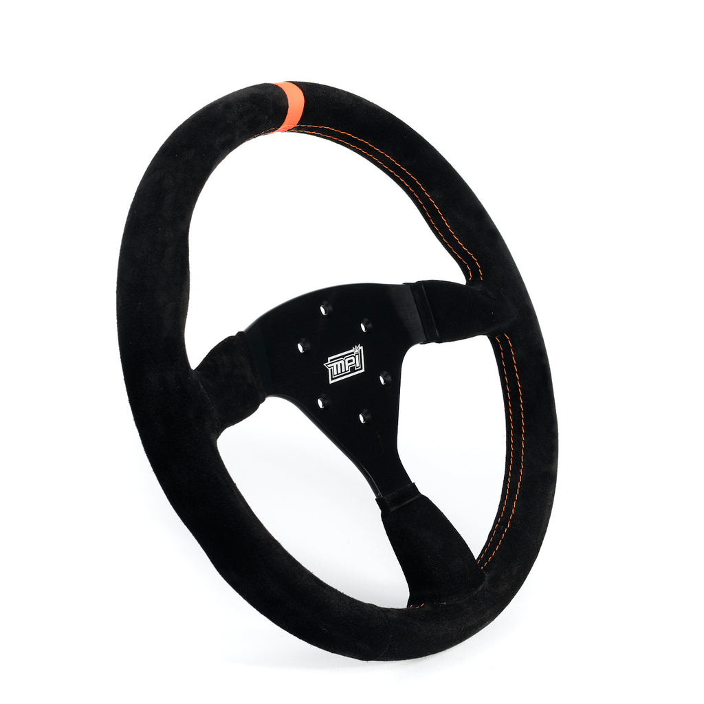 MPI Track Day Steering Wheel 14in Flat Suede