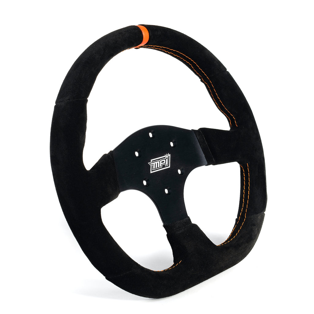 MPI Touring Steering Wheel 13in D Shaped Suede