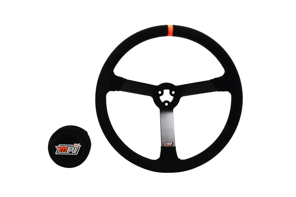 MPI 15in 3-Bolt Std Steel Wheel Suede Grip