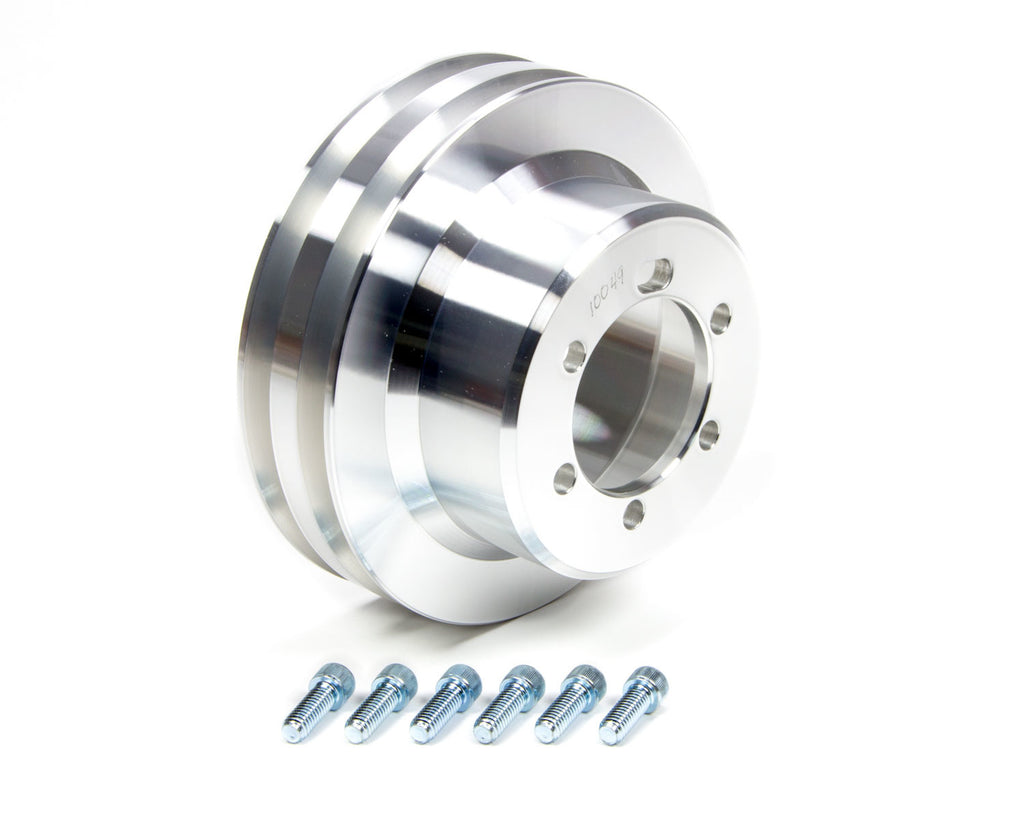 March Performance 2 Groove Crank Pulley 6-1/2in