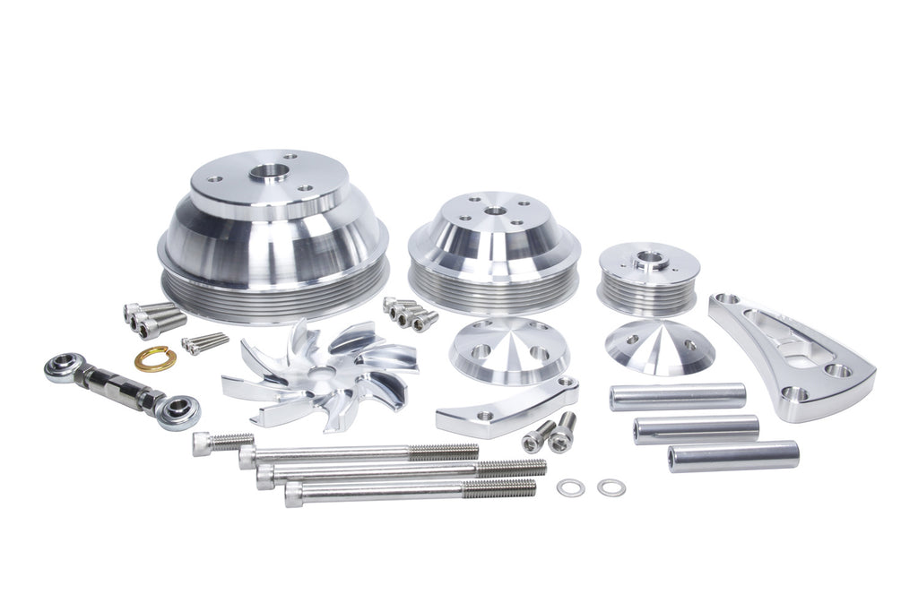 March Performance GM SB LWP ALT MID Mount Hi Flow Pulley Kit