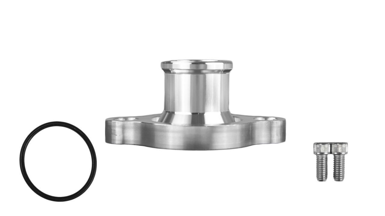 March Performance Thermostat Housing SBC Straight Clearcoat