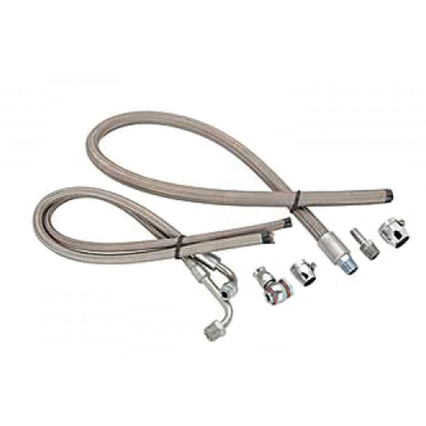 March Performance S/S Braided Power Steering Hose Kit