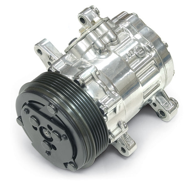 March Performance Sanden Style Chrome AC Compressor