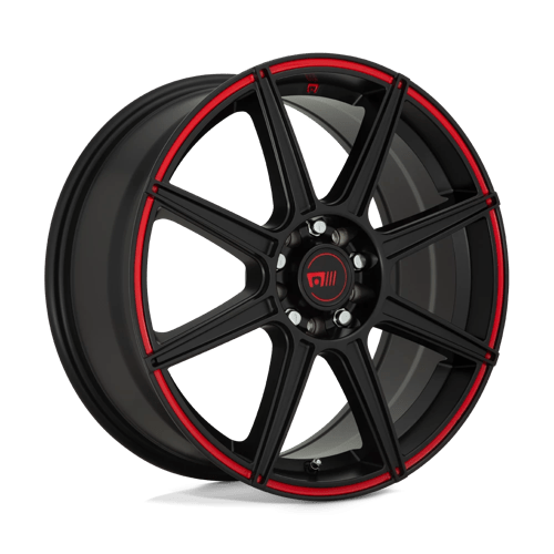 MR142 17X7 5X100/4.5 S-BLK RED 40MM