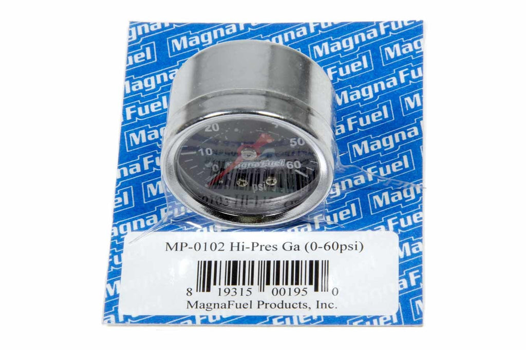 Magnafuel Racing Fuel Systems High Pressure Fuel Gauge 0-60psi