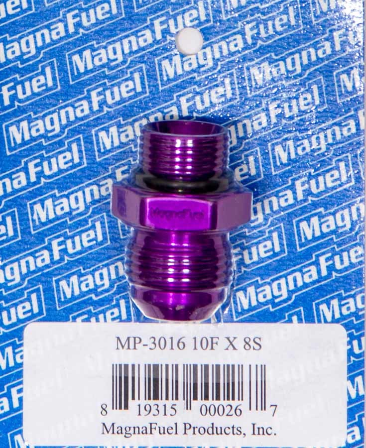 Magnafuel Racing Fuel Systems #10 to #8 O-Ring Male Adapter Fitting