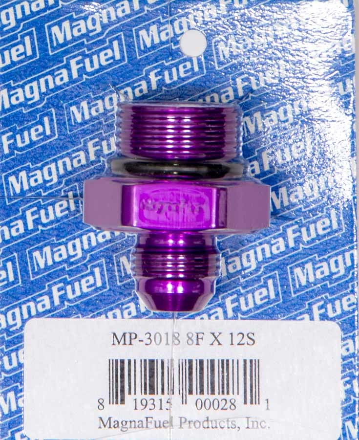 Magnafuel Racing Fuel Systems #8 to #12 O-Ring Male Adapter Fitting