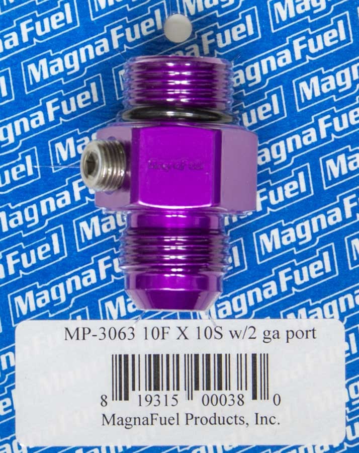 Magnafuel Racing Fuel Systems #10 Male Port to #10 Adapter Fitting