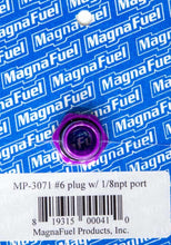 Load image into Gallery viewer, Magnafuel Racing Fuel Systems #6 O-Ring Port Plug w/1/8in NPT in Center