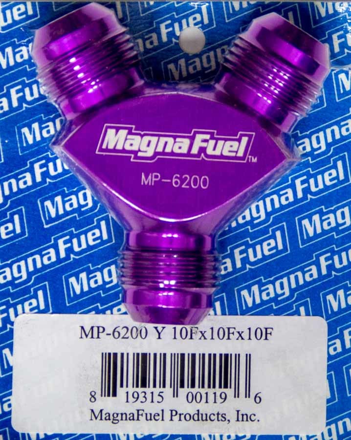 Magnafuel Racing Fuel Systems Y-Fitting - 3 #10an Male