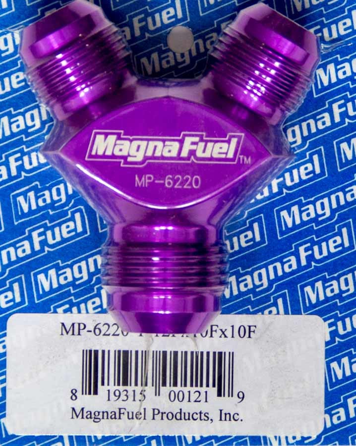 Magnafuel Racing Fuel Systems Y-Fitting - 1 #12an & 2 #10an