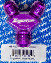 Cargar imagen en el visor de la galería, Magnafuel Racing Fuel Systems Y-Fitting - 1 #12an &amp; 2 #10an