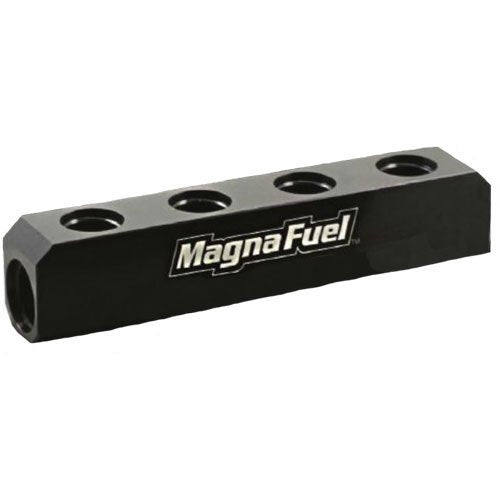 Magnafuel Racing Fuel Systems Quad Fuel Log Black w/10an Ports